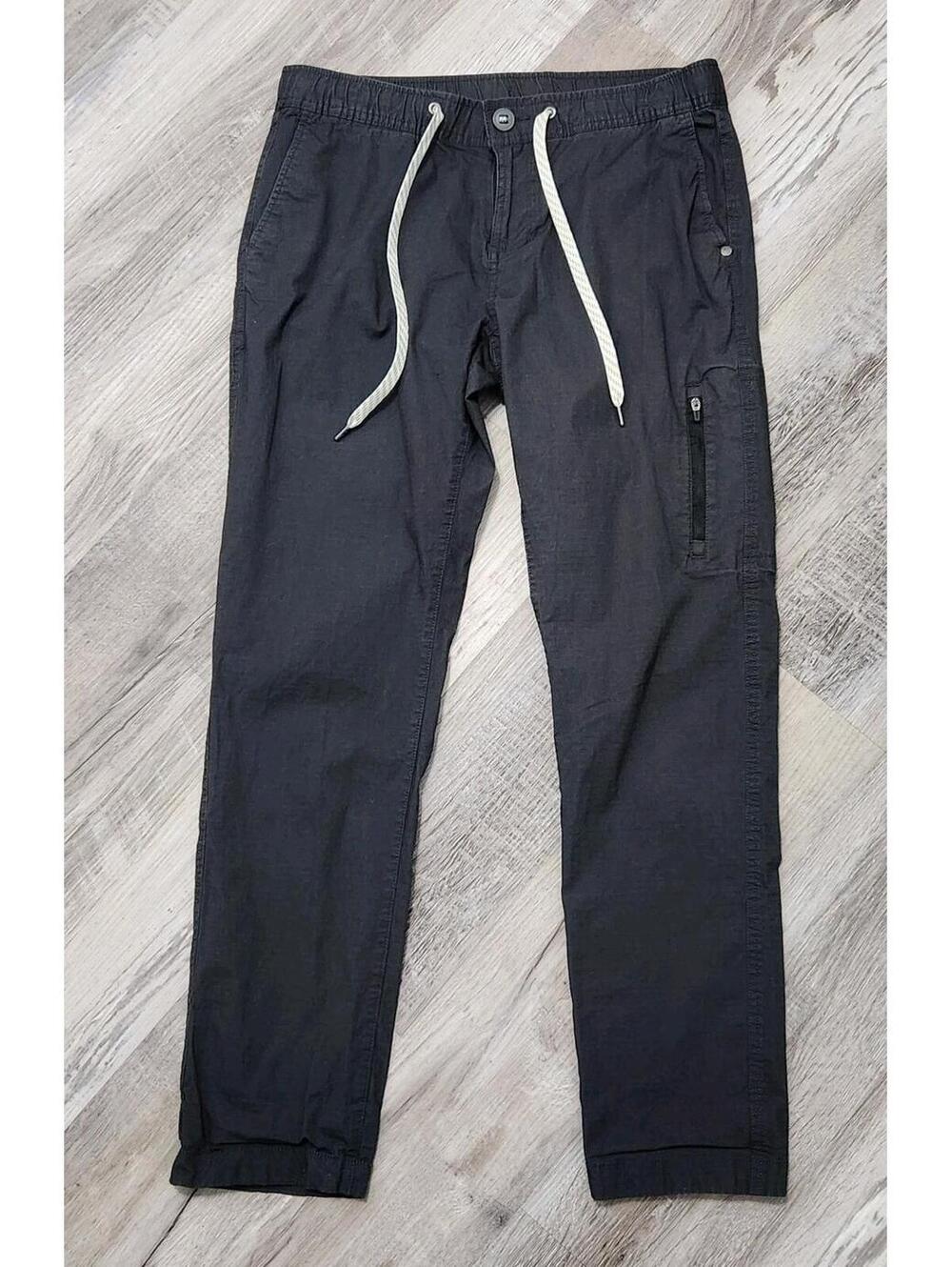 Vuori Womens Ripstop Pants Medium Charcoal Grey Climbing Hiking Elastic Waist